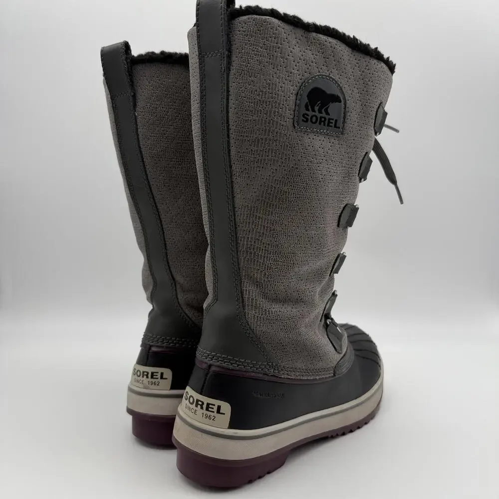 Sorel Tivoli Waterproof Winter Snow Boots Womens Gray Size 10 - Picture 5 of 11